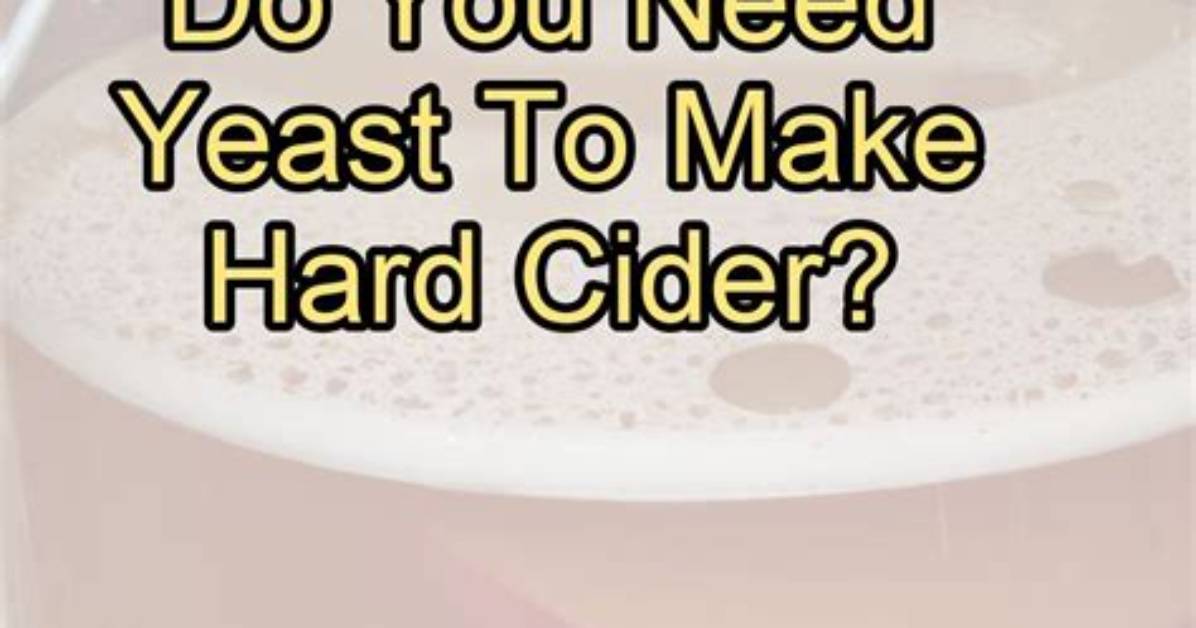 Do Ciders Have Yeast?