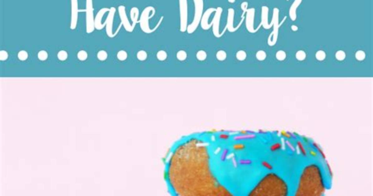 Do Doughnuts Have Dairy?