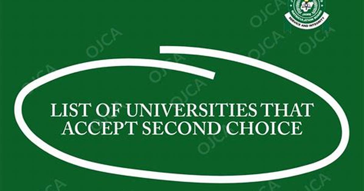 Do Esut Accept Second Choice?