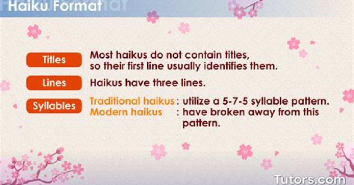 Do Haikus Have Titles?