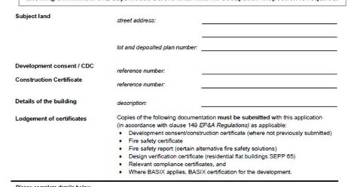 Do I Need a Final Occupation Certificate?