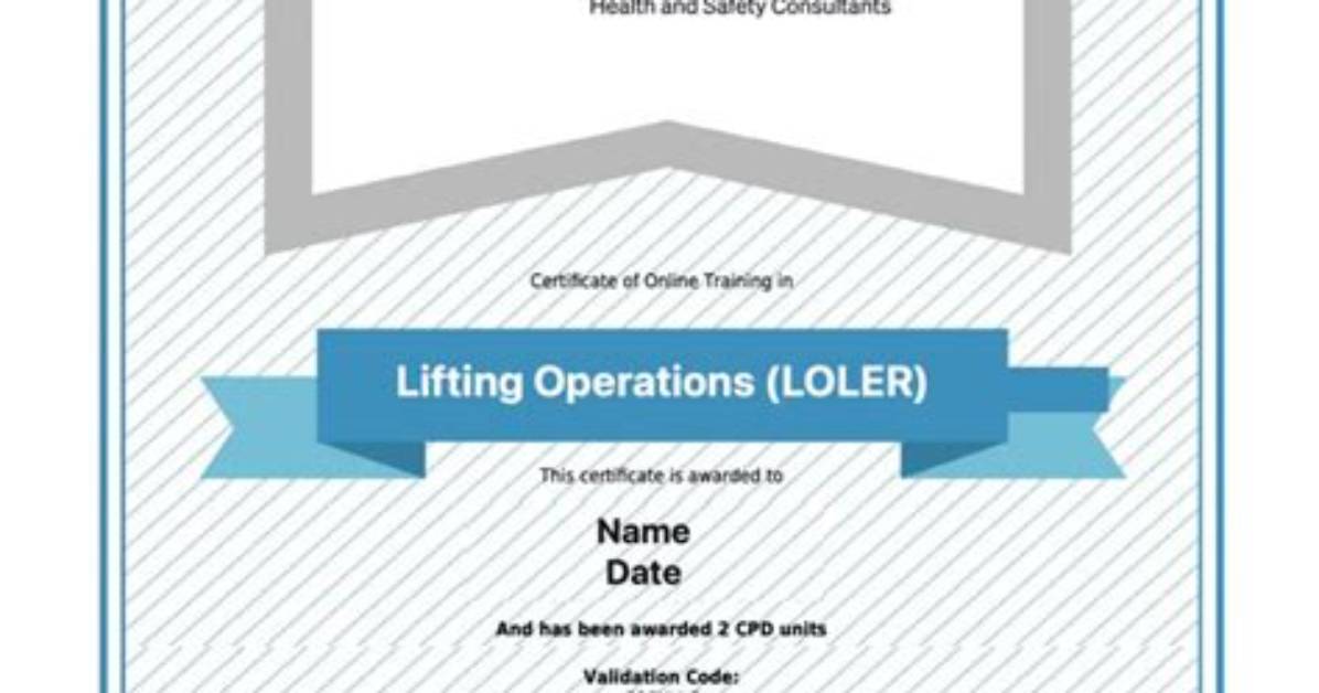Do I Need a Loler Certificate