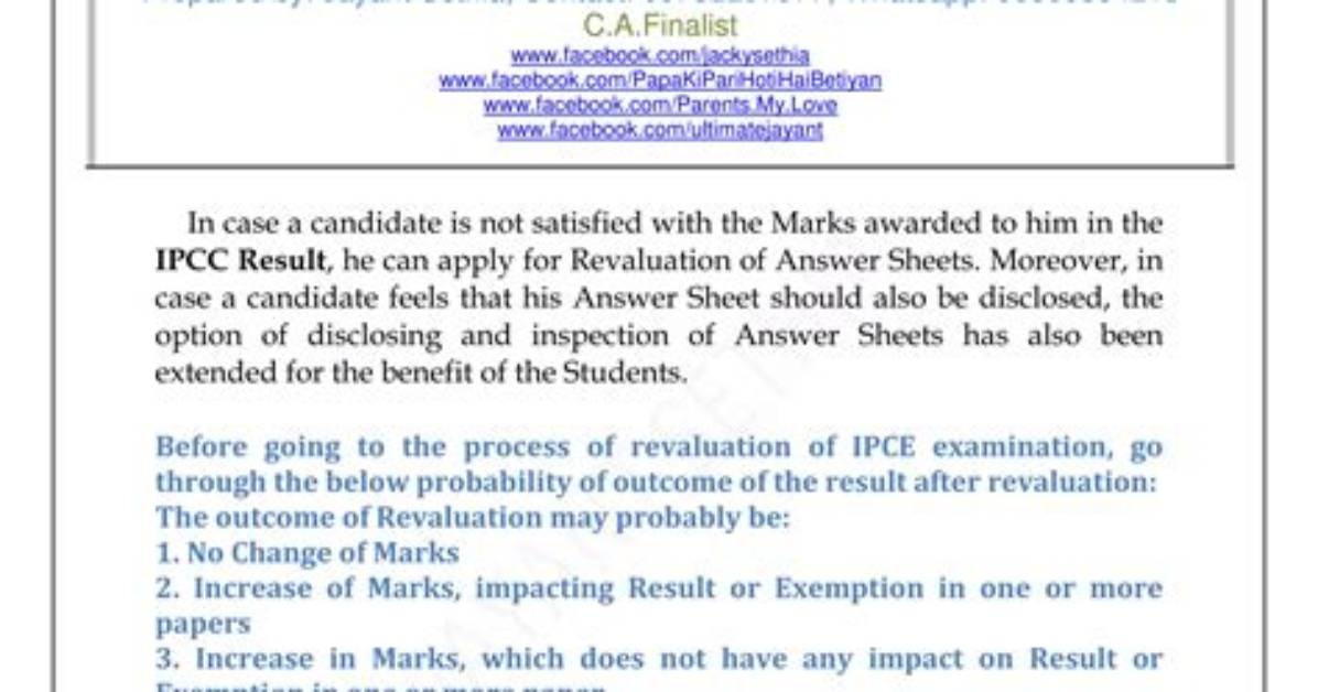 Do Marks Decrease in Revaluation?