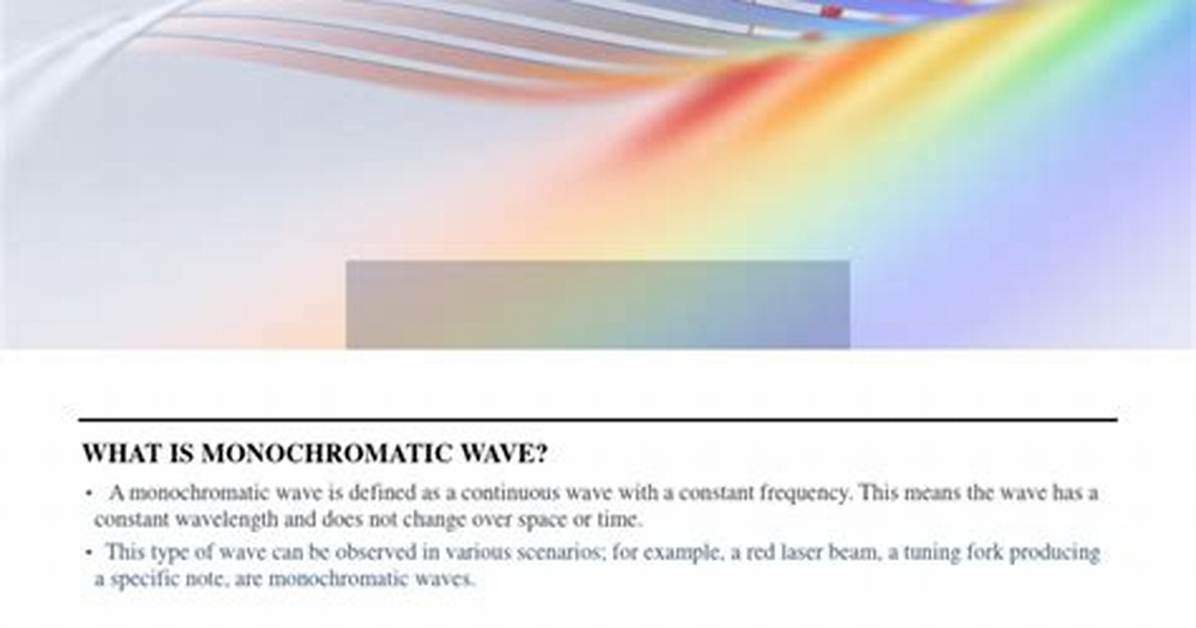 Do Monochromatic Waves Exist?