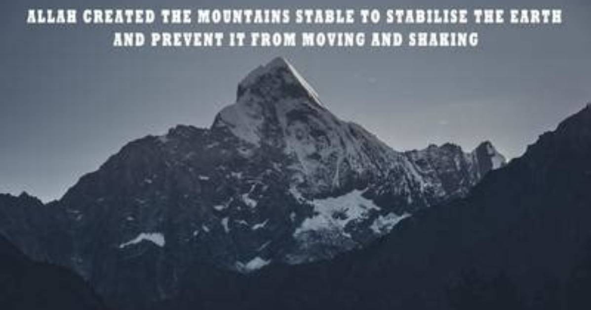 Do Mountains Prevent Earth from Shaking?