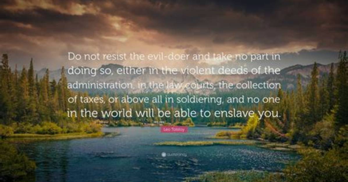 Do Not Resist an Evil Doer?