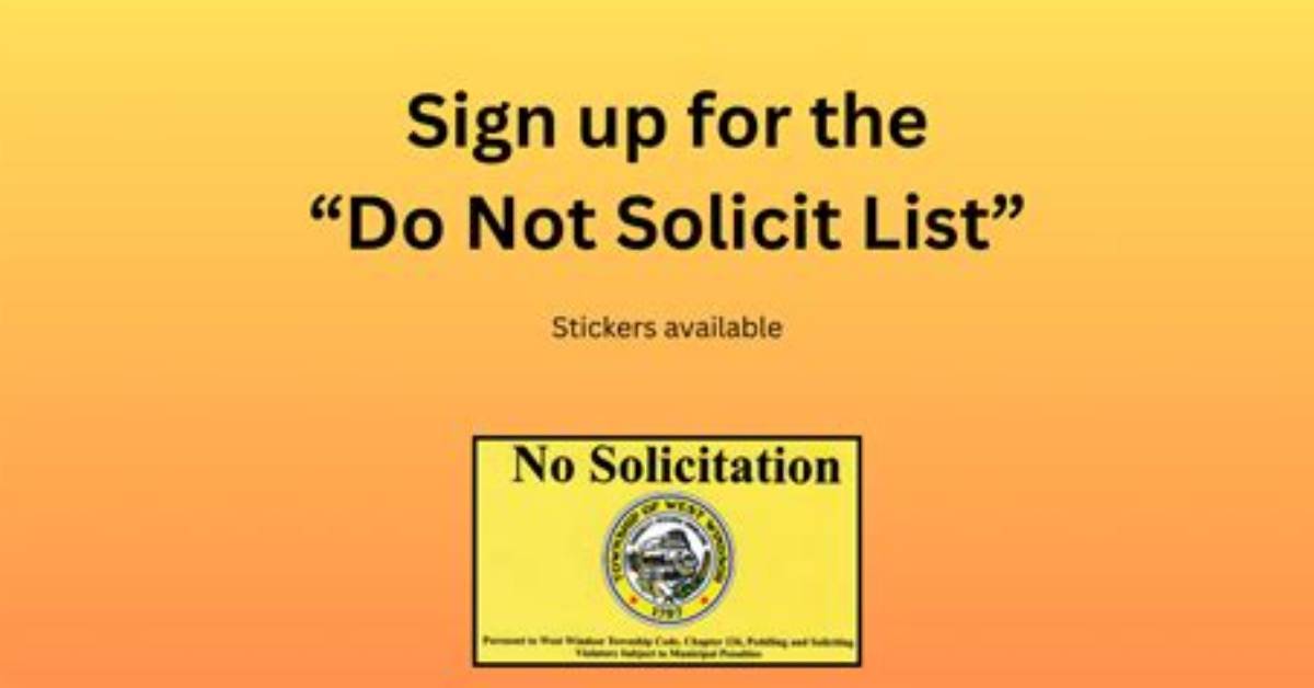 Do Not Solicit List?