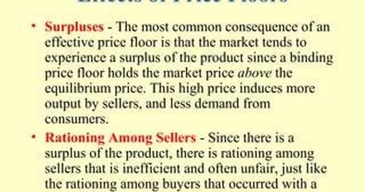 Do Price Floors Create Surpluses?