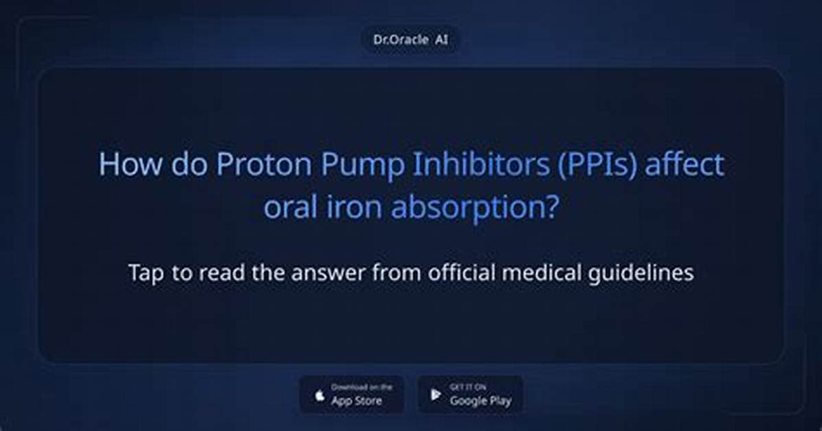 Do Proton Pump Inhibitors Affect Iron Absorption