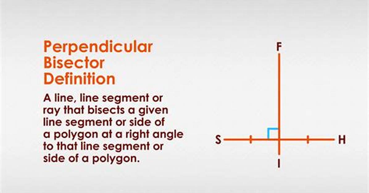 Do Rectangles Have Perpendicular Bisectors?