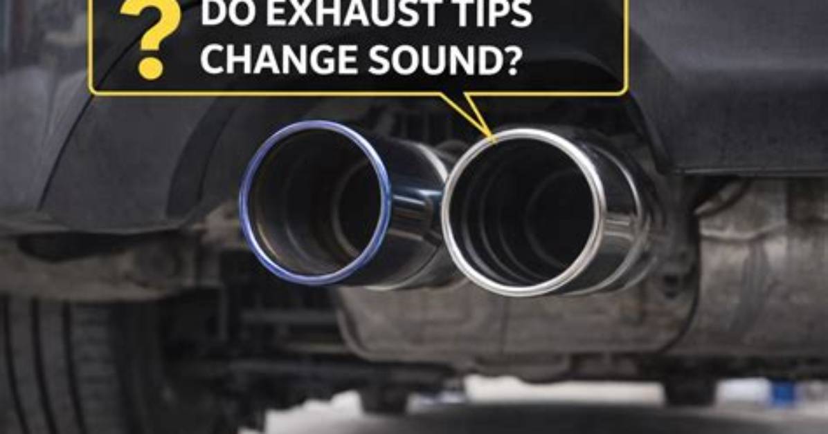 Do Resonated Exhaust Tips Change Sound?