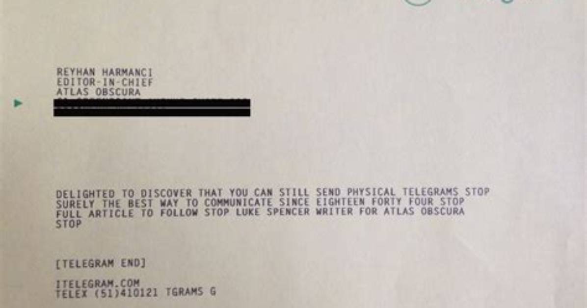 Do Telegrams Still Exist Uk?