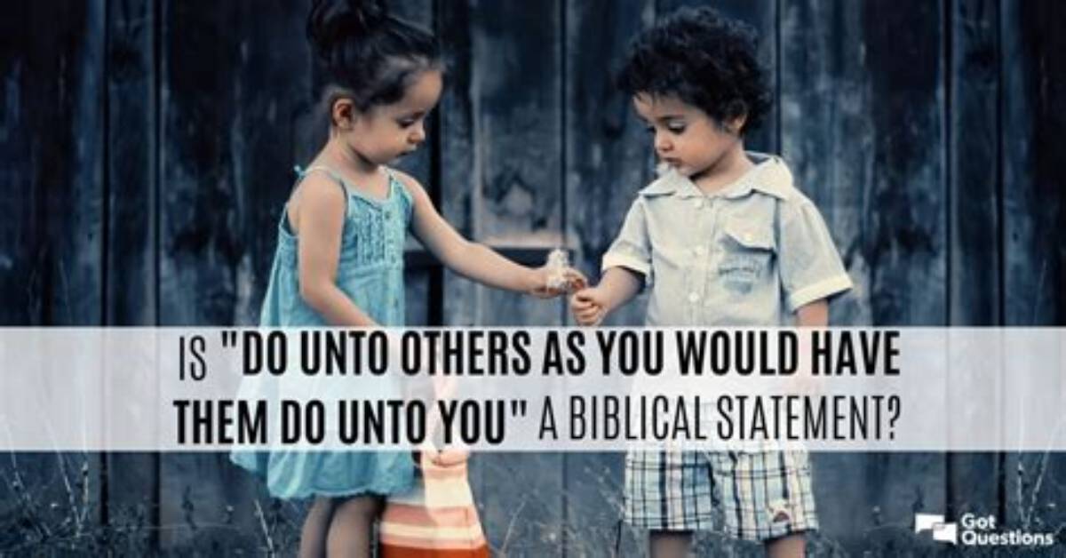 Do Unto Them Bible?