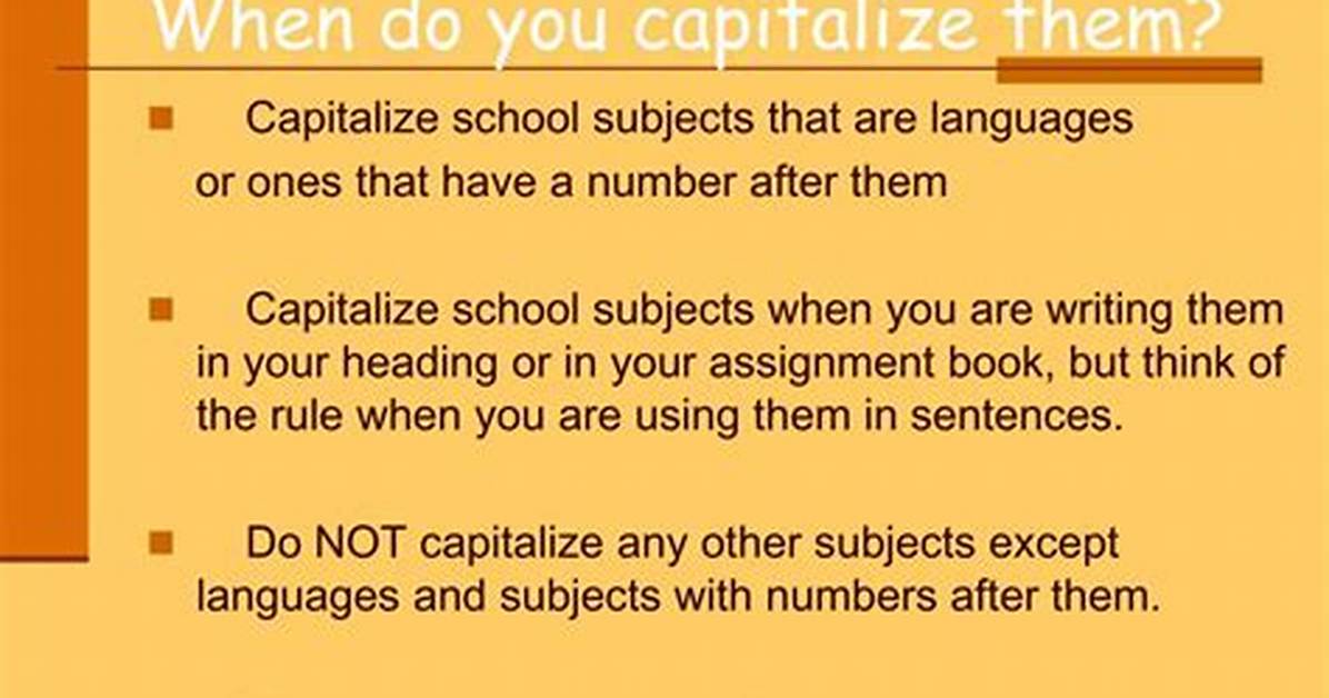 Do You Capitalize Math?