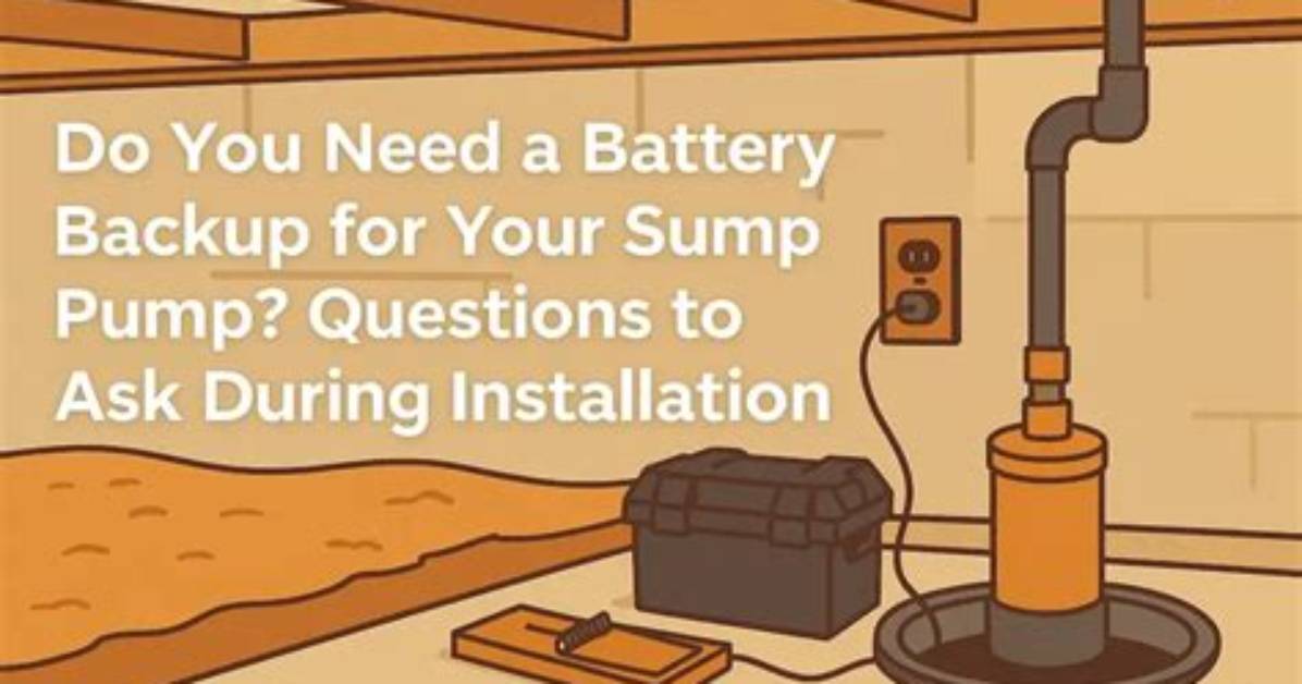 Do You Need a Backup Sump Pump