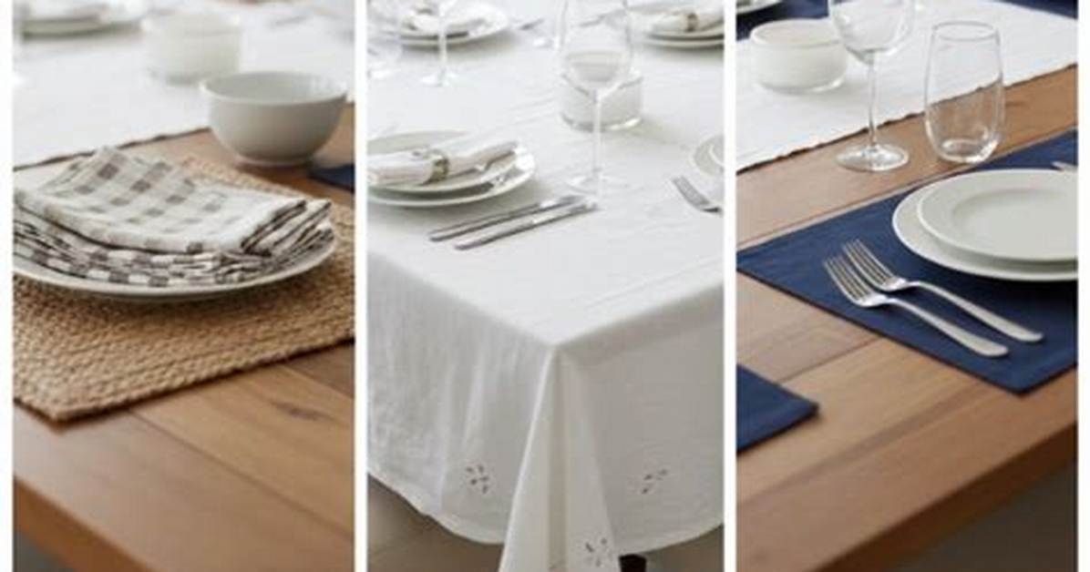 Do You Need Placemats with a Tablecloth