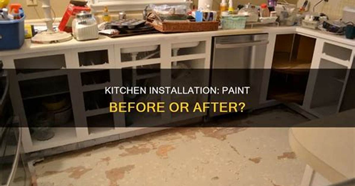 Do You Paint Walls Before Installing Cabinets