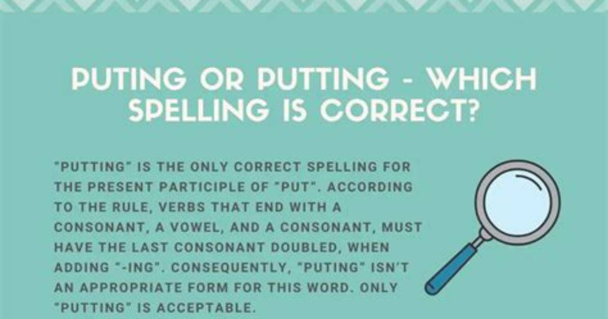 Do You Spell Puting?