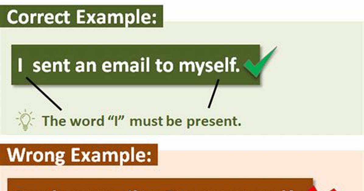Do You Use Myself First?