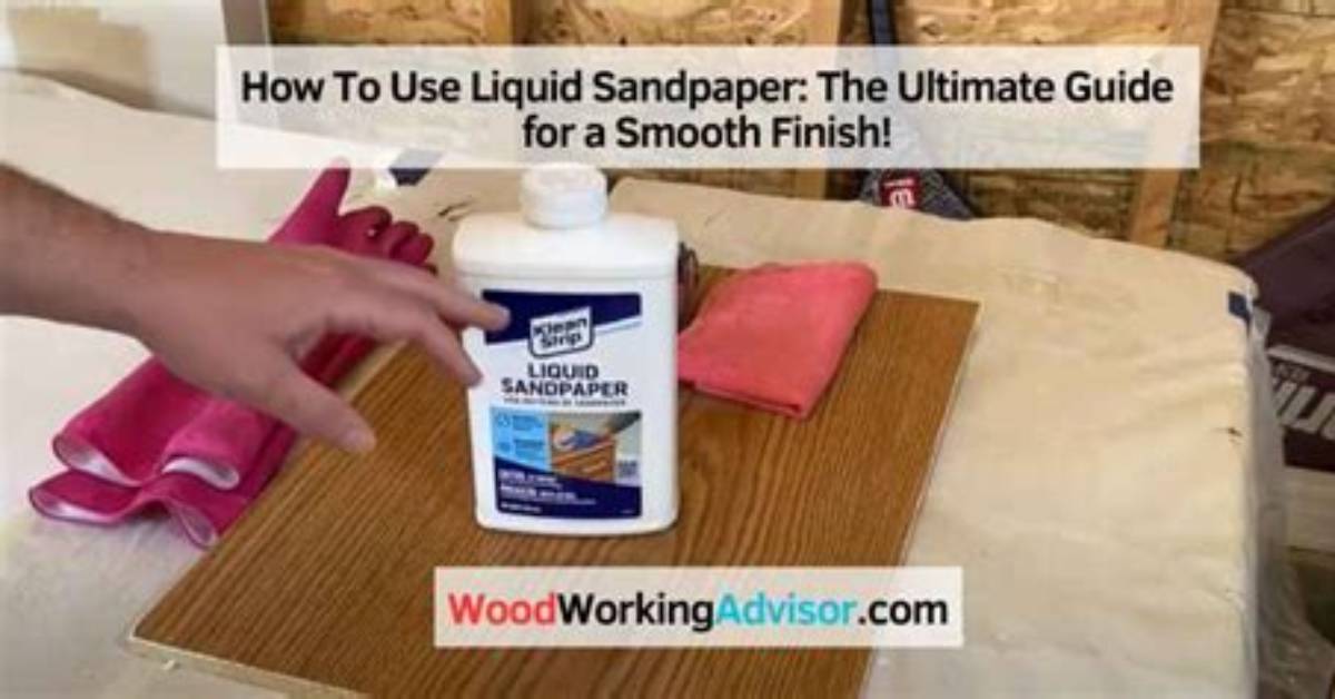 Do You Wipe off Liquid Sandpaper