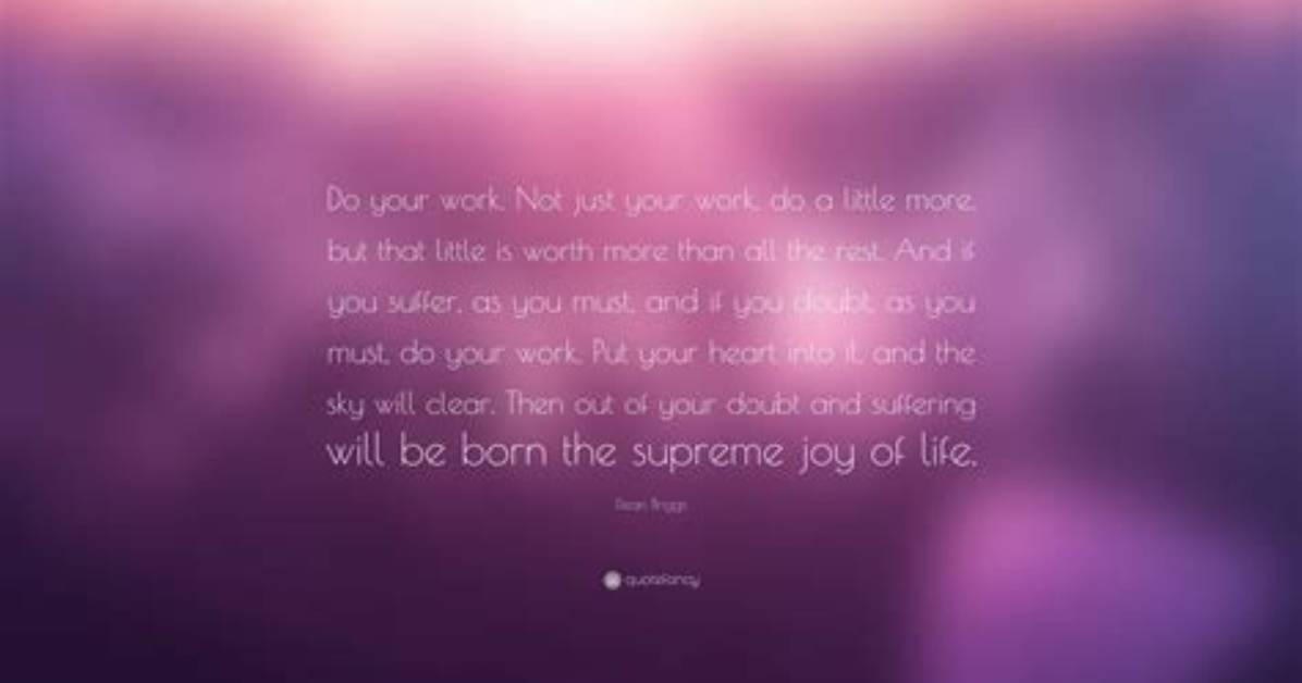 Do Your Work Not Others