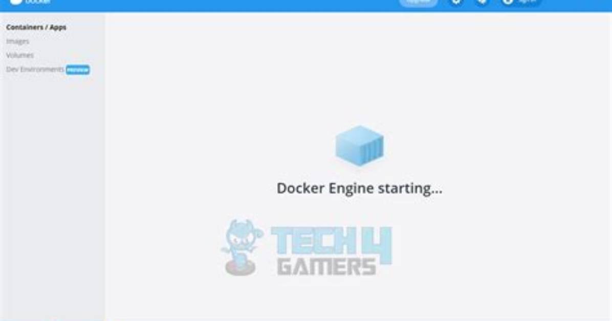 Docker Forever in "Docker Is Starting. ." at Windows Task