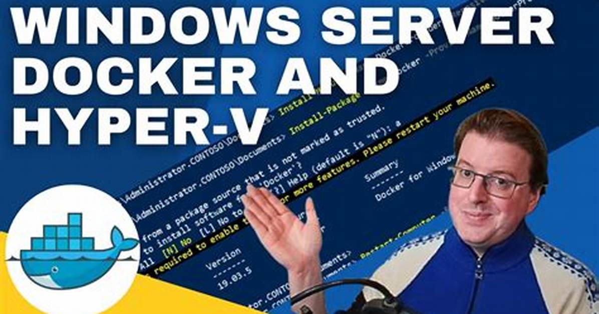 Docker on Windows - Hyperv Is a Must?