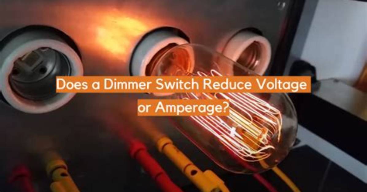 Does a Dimmer Switch Reduce Voltage?
