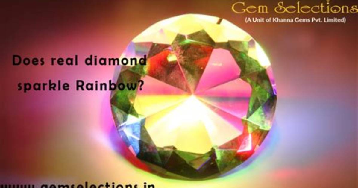 Does a Real Diamond Sparkle Rainbow?
