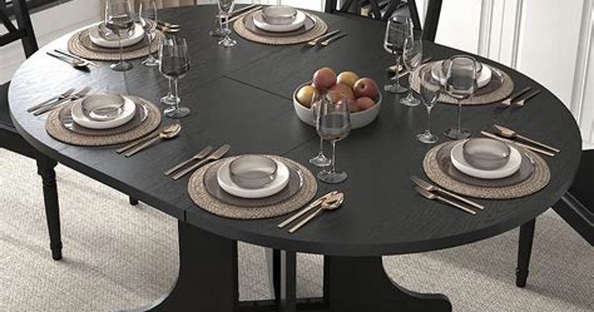 Does a Round Dining Table Take up Less Space