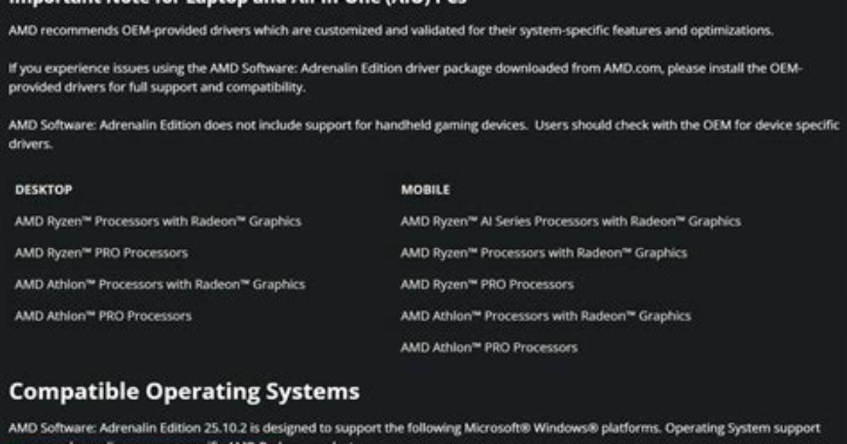Does Amd Support Windows 10?