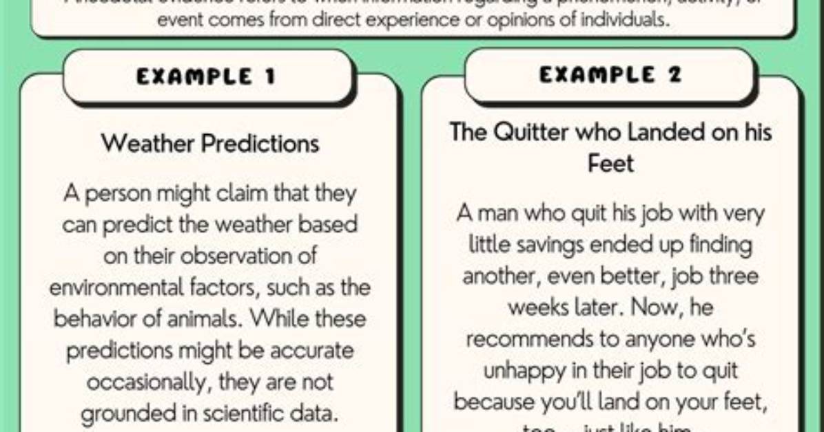 Does Anecdotal Evidence Have Value?