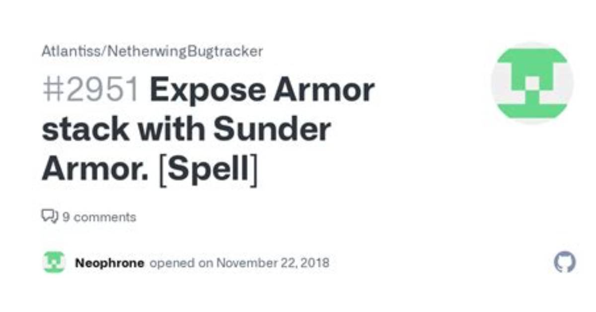 Does Annihilator Stack with Sunder Armor?
