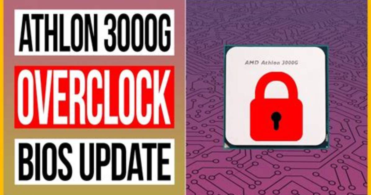 Does Athlon 3000G Need Bios Update?