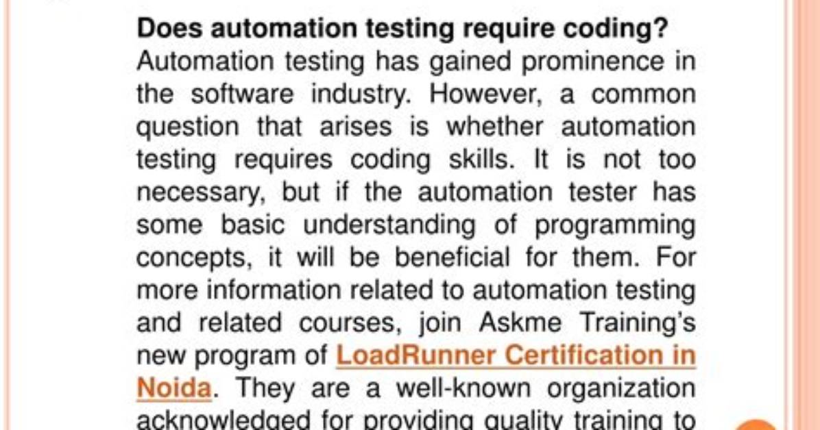 Does Automation Testing Require Coding?