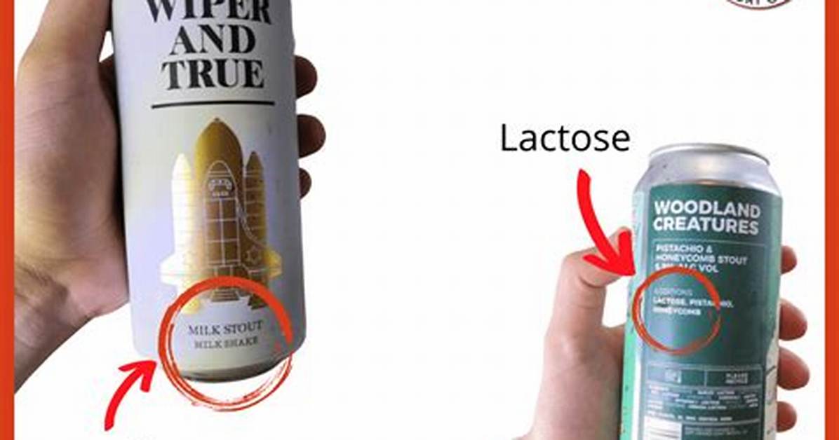 Does Beer Contain Lactose