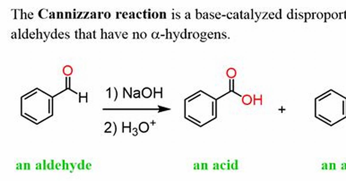 Does Benzophenone Undergo Cannizzaro?