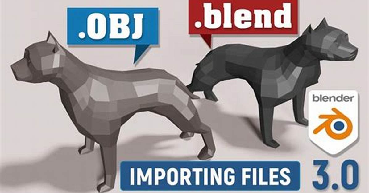 Does Blender Open Obj Files?