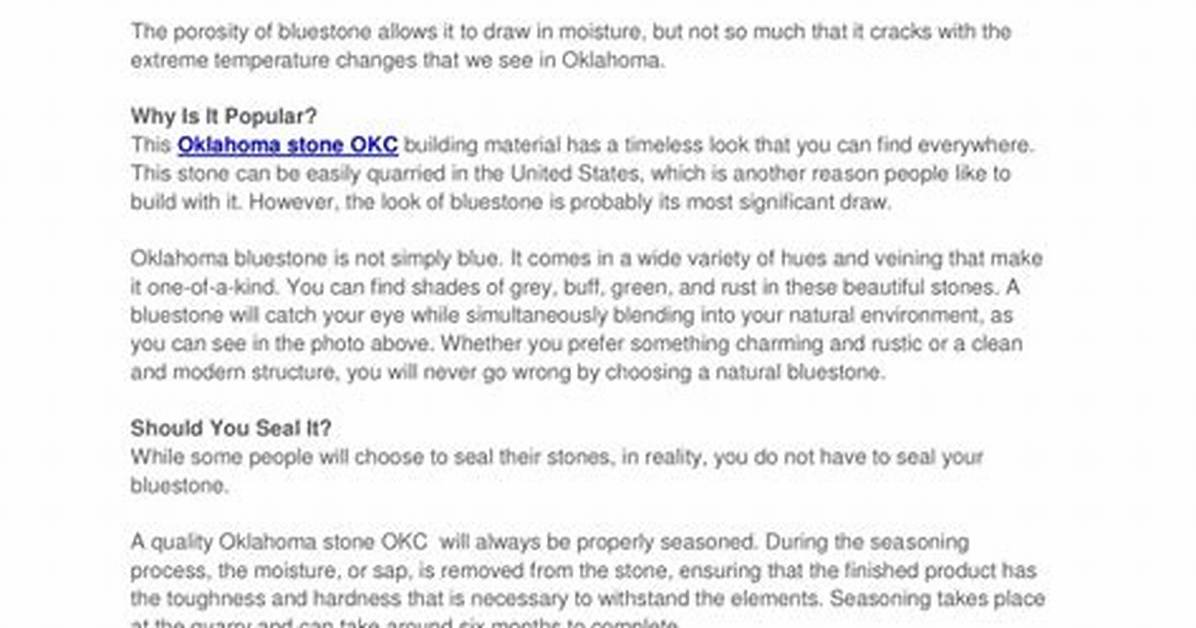Does Bluestone Need to Be Sealed?