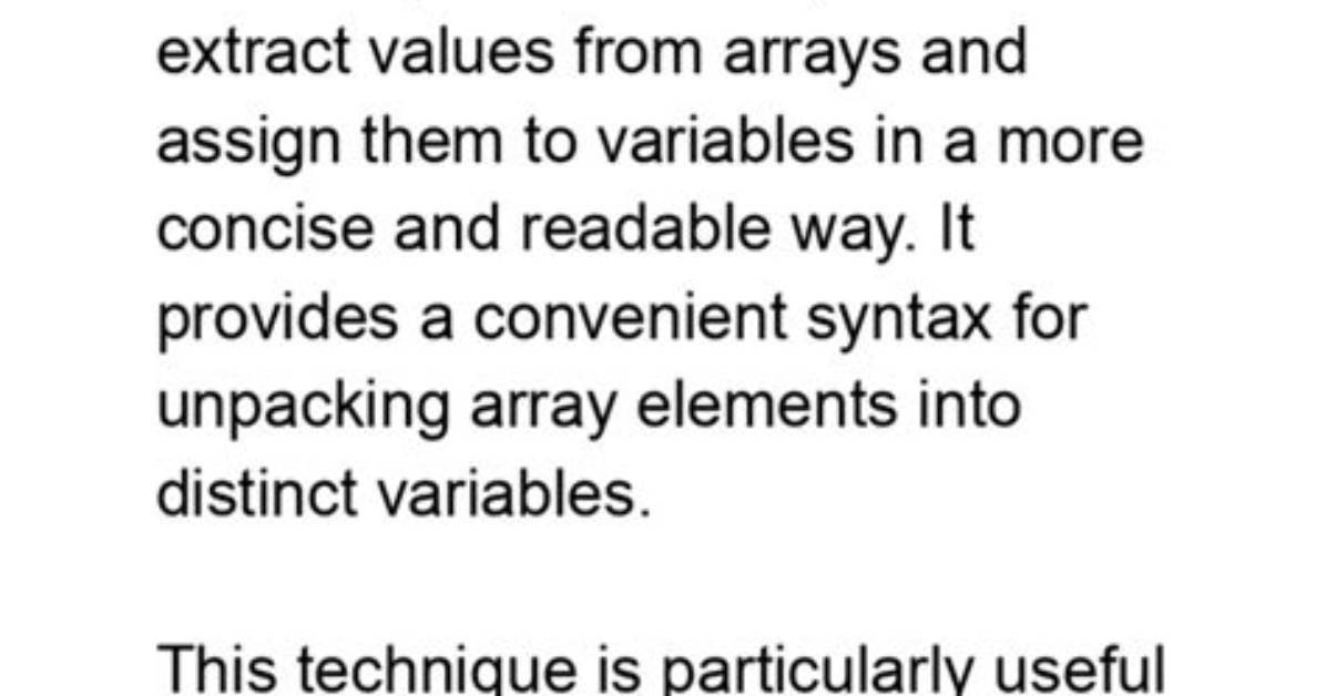 Does C# 7 Have Array/Enumerable Destructuring?