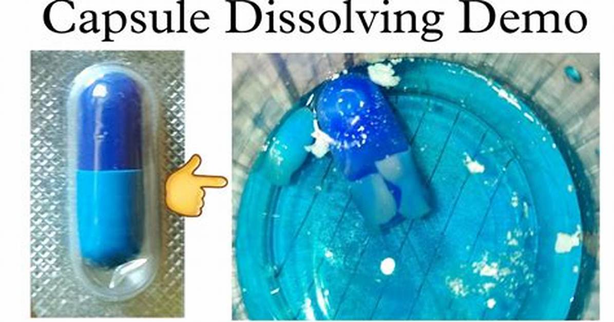 Does Capsule Dissolve in Water?