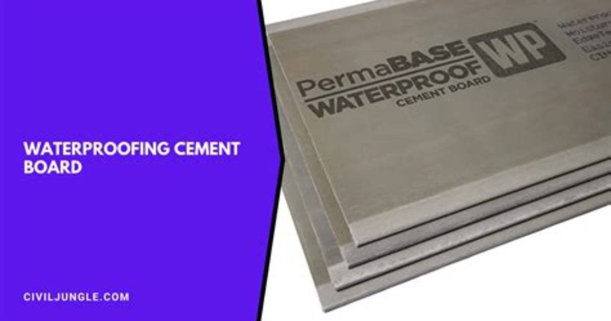 Does Cement Board Need Waterproof