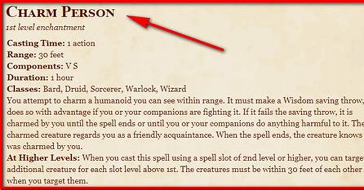 Does Charm Person Work on Goblins?