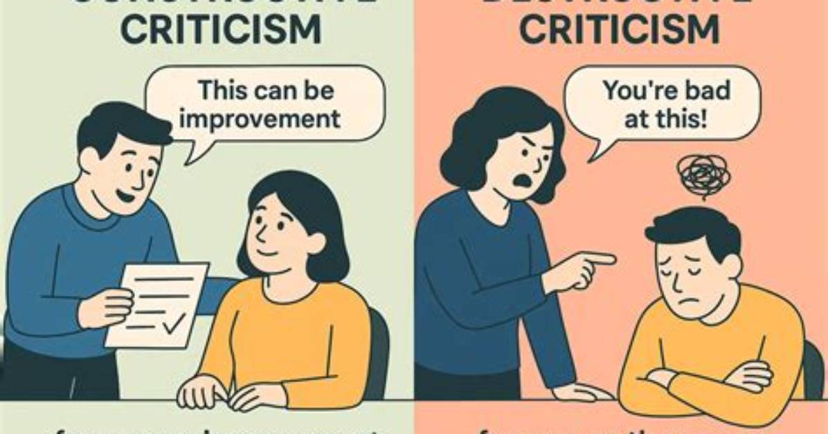 Does Constructive Criticism Work?