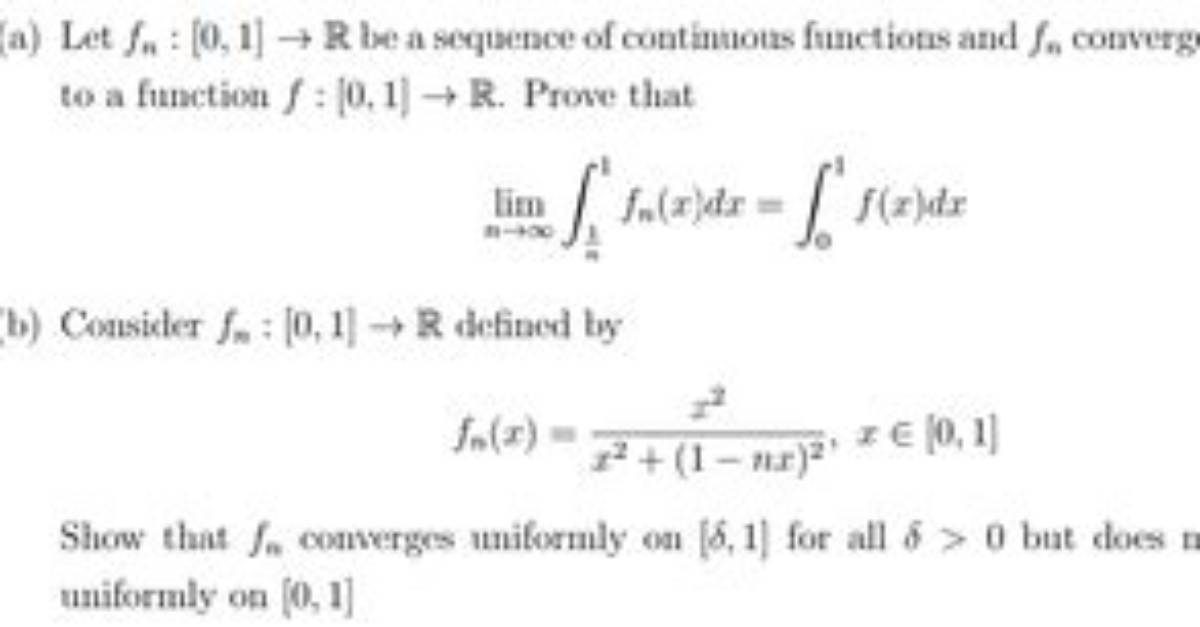 Does Converges Uniformly Imply Continuous?