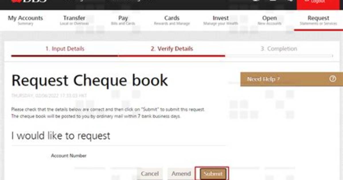 Does Dbs Bank Provide Cheque Book?