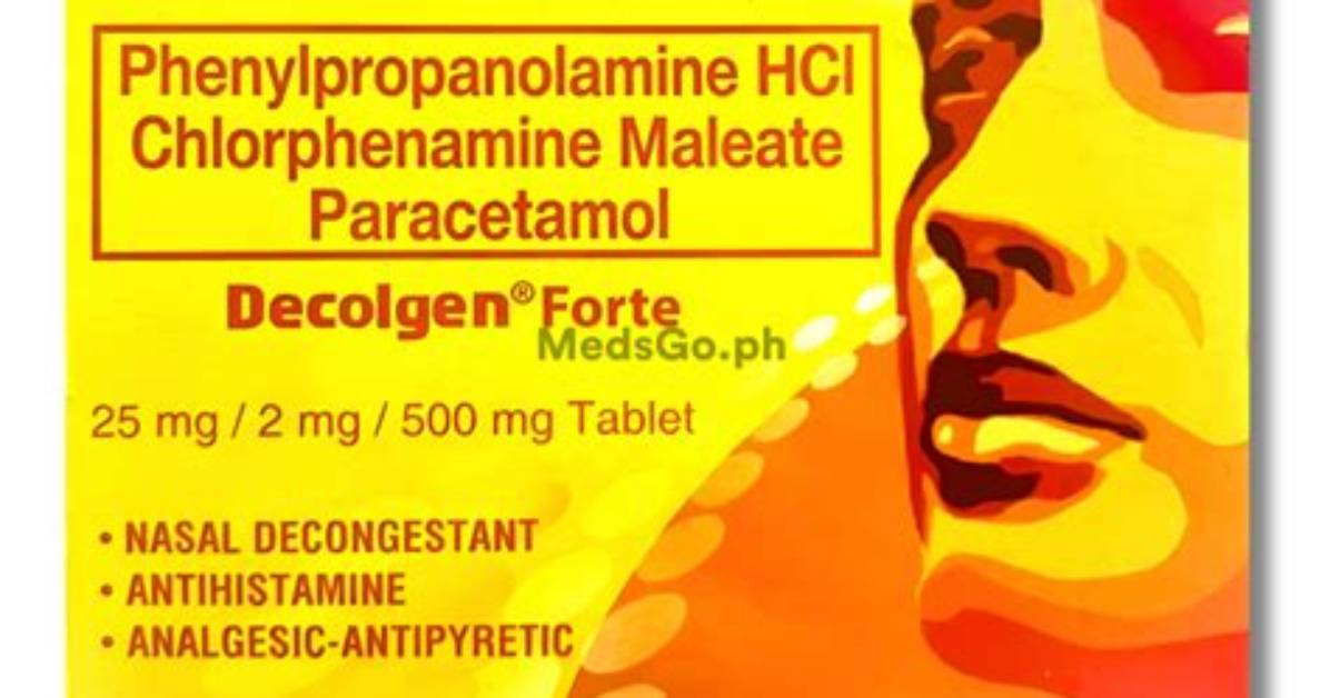 Does Decolgen Have Paracetamol