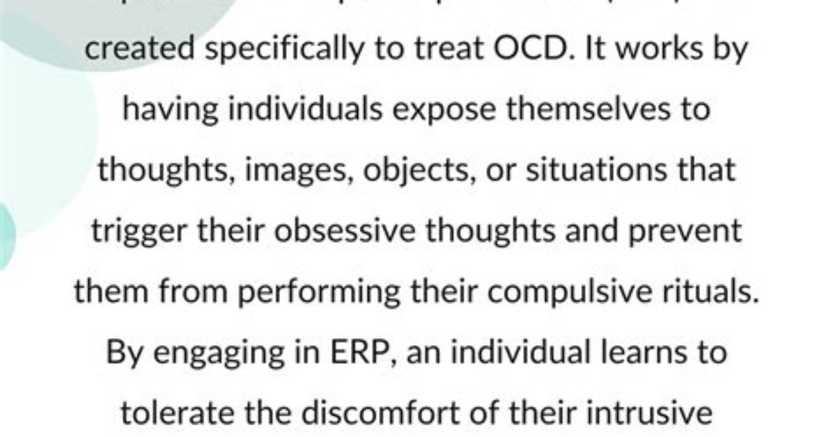 Does Erp Work for Ocd