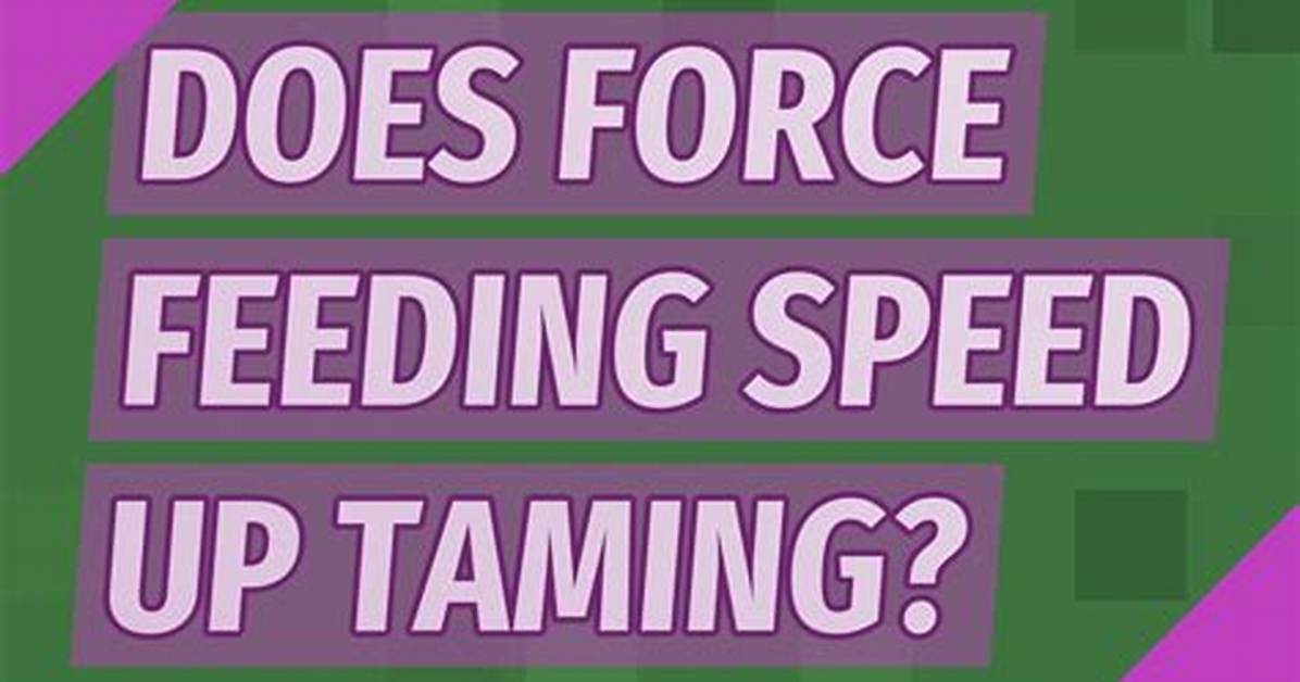 Does Force Feeding Speed up Taming?