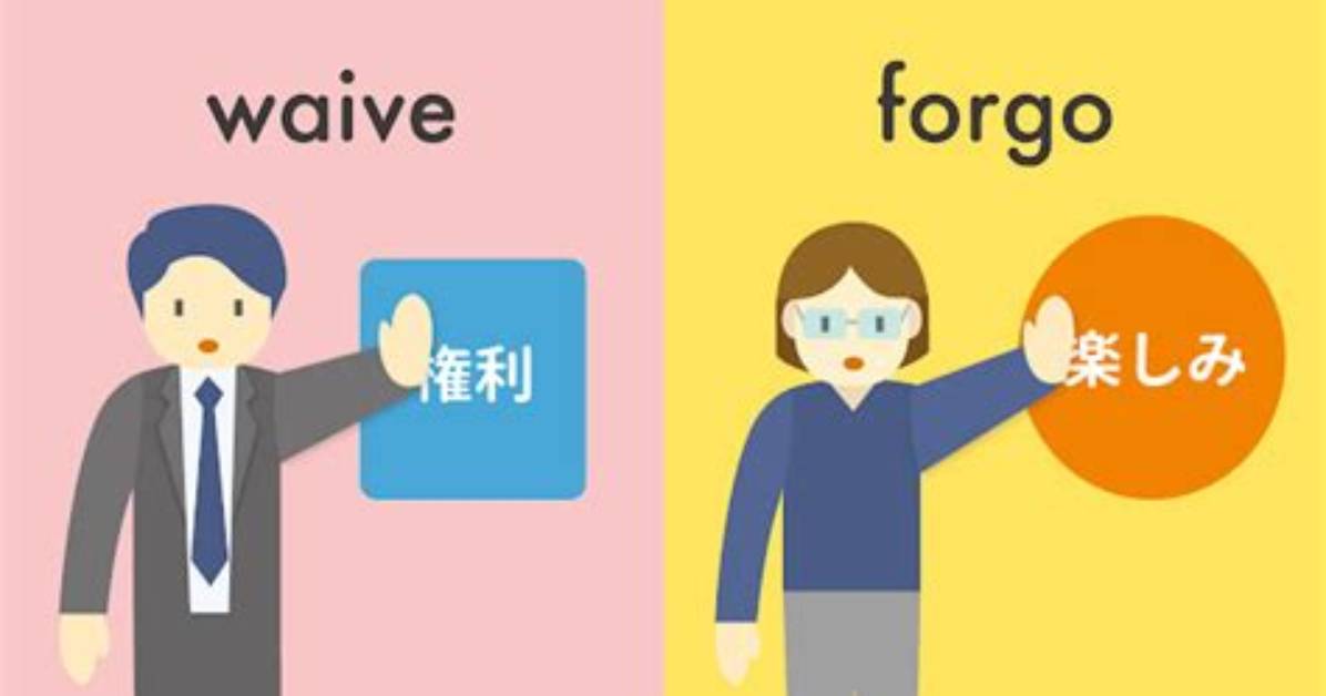 Does Forgo Mean Waive?